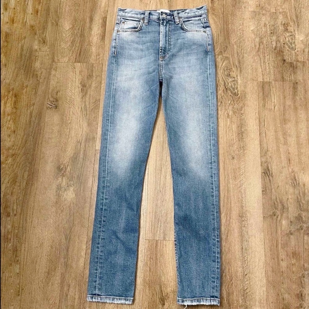 Boyish The Zachary High-Rise Skinny Jeans In Best Foot Forward View 5